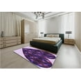 thumbnail image 4 of Ahgly Company Indoor Rectangle Patterned Purple Iris Purple Area Rugs, 8' x 12', 4 of 6