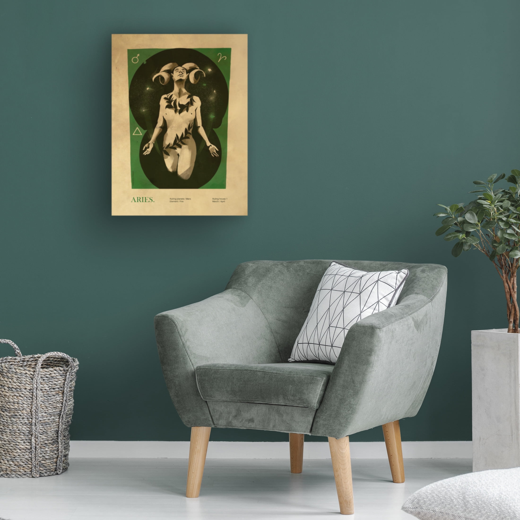 Trademark Fine Art Dionisis Gemos Aries print Canvas Wall Art