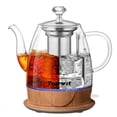 thumbnail image 1 of Hervidor eléctrico TopWit Glass 1L con infusor de acero inoxidable, 1 of 6