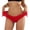 Red, variant on Liuchenyi Underwear for Women Under $5 Womens Underwear Seamless V Shaped Belly Support Breathable Low Waist Panties Beige S