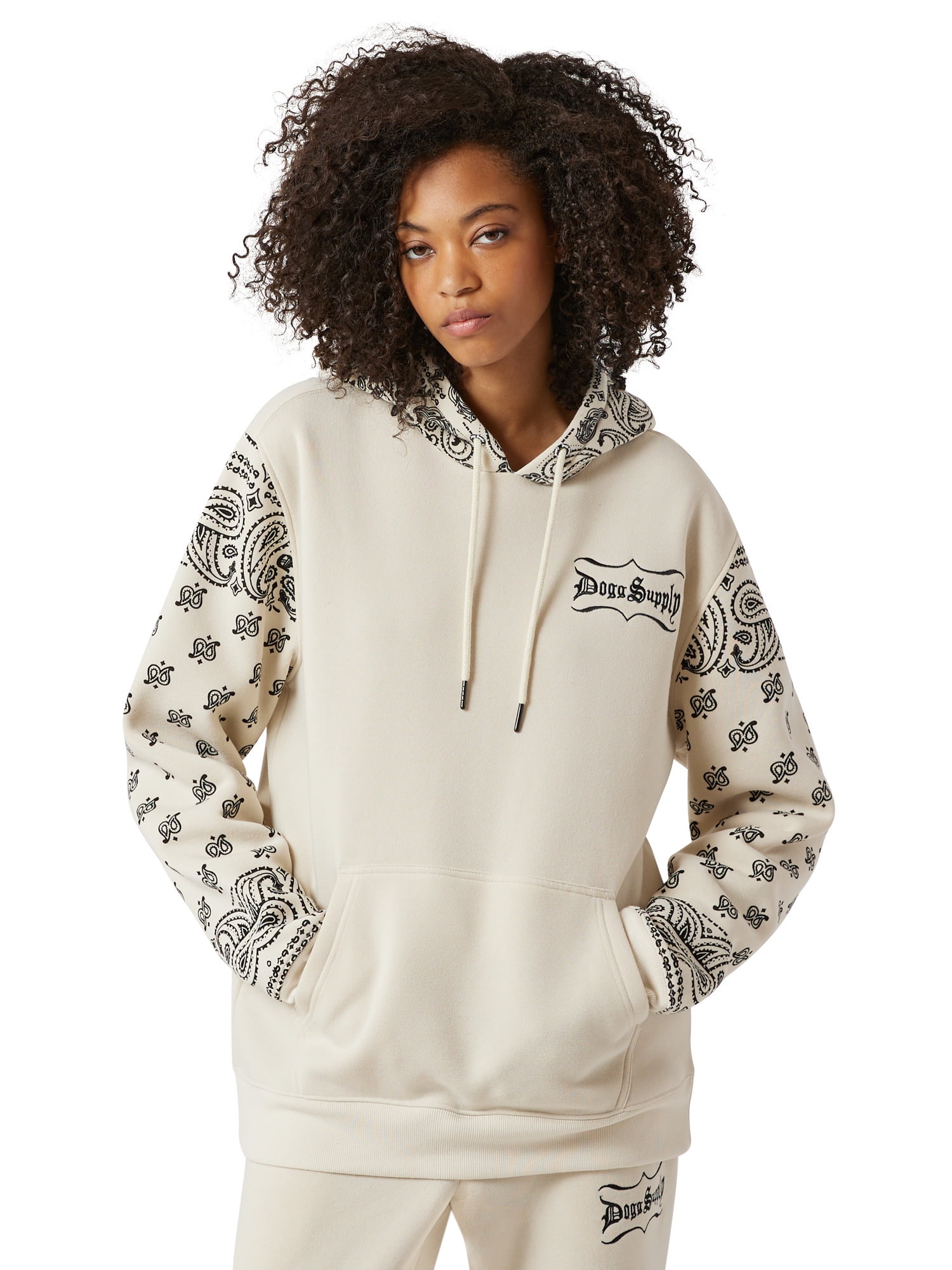 Dogg Supply by Snoop Dogg Men's & Big Men's Paisley Fleece Hoodie Sweatshirt, Sizes XS-3XL
