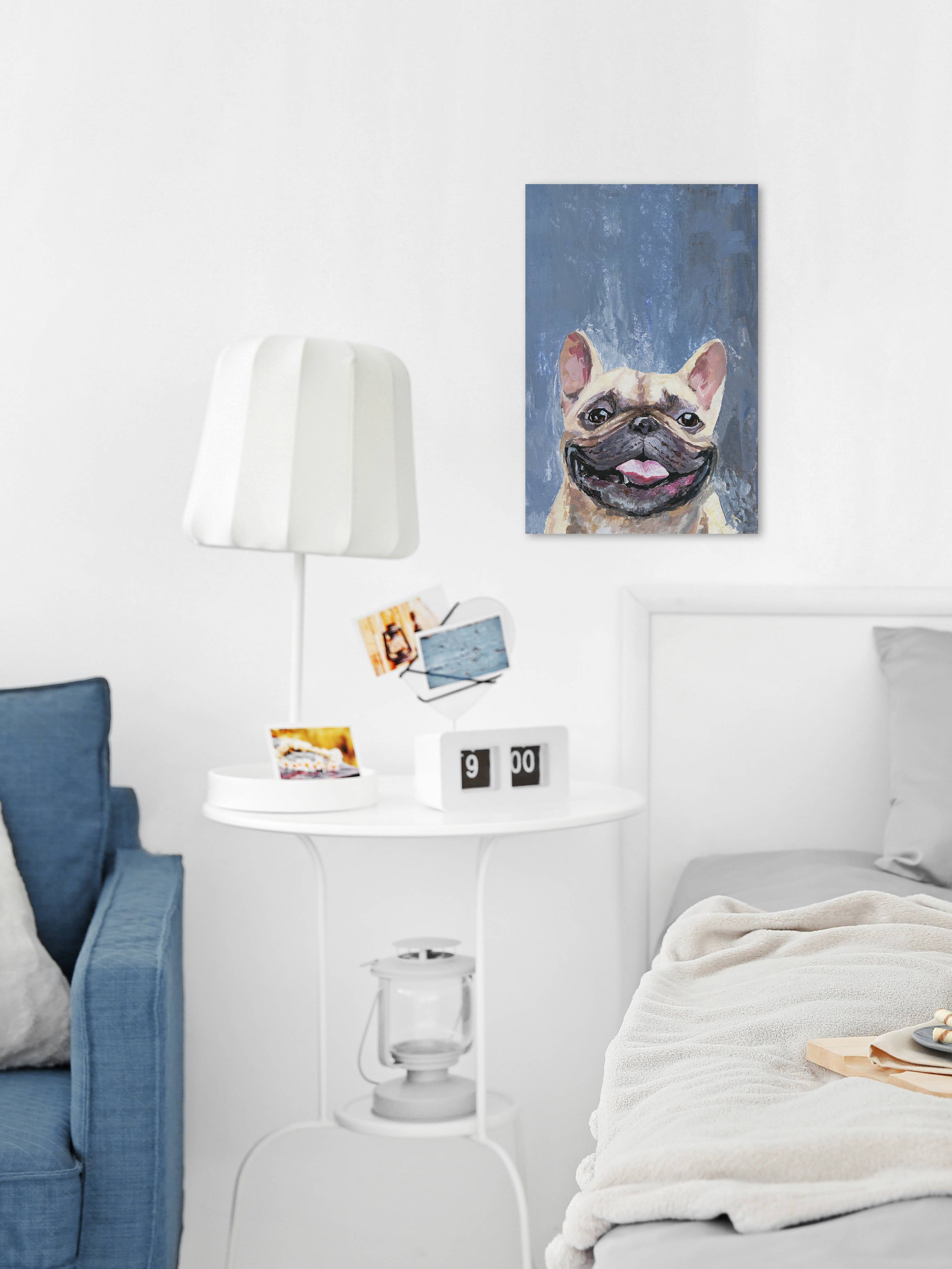 Marmont Hill "Too Happy" Painting Print on Wrapped Canvas
