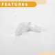 thumbnail image 5 of 6 Pcs Automotive Vacuum Tubing Connector 90 Degree 3/8" L Shaped Vacuum Tubing Connector Assortment 2 Way Vacuum Line Fittings - Plastic Transparent, 5 of 6