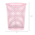 thumbnail image 4 of Mainstays Pink Metal Wastebasket, 4 of 5