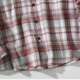 thumbnail image 6 of Taqqpue Men's Button Down Shirt Long Sleeve Plaid Plus Size Dress Shirt Collared Regular Fit Casual Shirts with Pockets M-5XL, 6 of 8