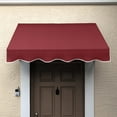 thumbnail image 2 of Awntech 3.38 Ft San Francisco Closed-Sided Fixed Awning Canopy (40.5in x 16in x 30in), Burgundy, 2 of 4