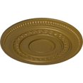 thumbnail image 3 of Ekena Millwork 18"OD x 1 1/4"P Oldham Ceiling Medallion (Fits Canopies up to 8 5/8"), Hand-Painted Gold, 3 of 5