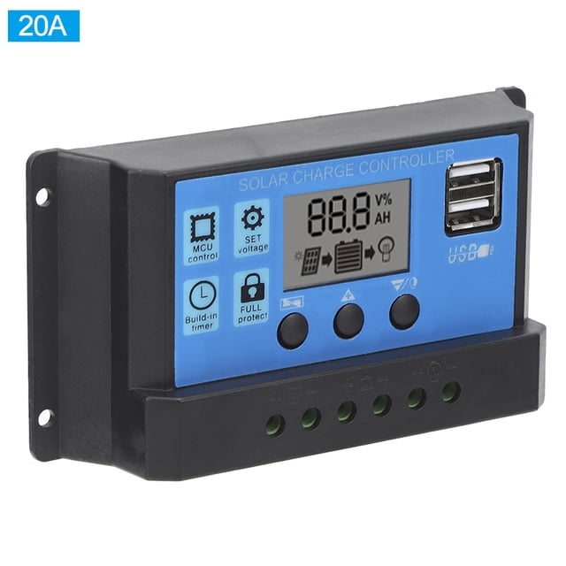 Regulador de carga solar, controlador de carga solar, controlador de carga solar LCD, regulador de batería solar, rendimiento sólido
