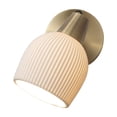 thumbnail image 4 of Petaluma Bone Porcelain Wall Sconce - Weathered Brass Dimmer switch, 4 of 8