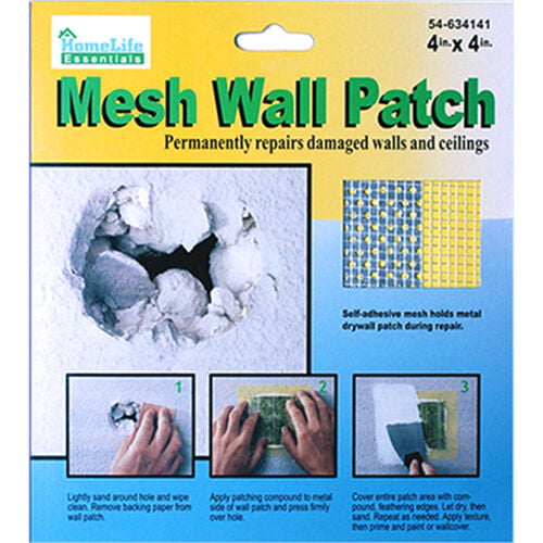 Wall Repair Patch Fix Drywall Hole Ceiling Plaster Damage Metal Mesh 4x4 Com - Patch Hole In Drywall With Mesh