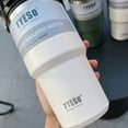 thumbnail image 4 of Termo de acero inoxidable 304 para café, doble pared, a prueba de fugas, antideslizante, para coche, para viaje, 600 ml/750 ml, 4 of 6