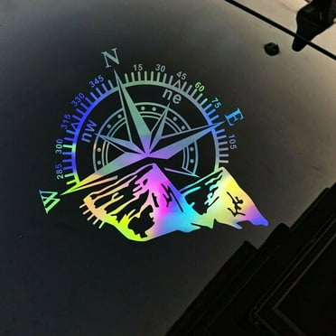 Diy Car Auto Truck Hood Side Body Vinyl Compass Graphics Decal Emblem Sticker