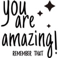 thumbnail image 3 of You are Amazing Quotes Wall Stickers Vinyl Inspirational Wall Decals DIY Saying Wall Art Home Decoration for Bedroom Gym Office Home Words Mixed Color DIY, 3 of 3