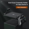 thumbnail image 4 of Para Xbox Series X Consola ABS Cubierta antipolvo con controlador Soporte para colgar auriculares, 4 of 9