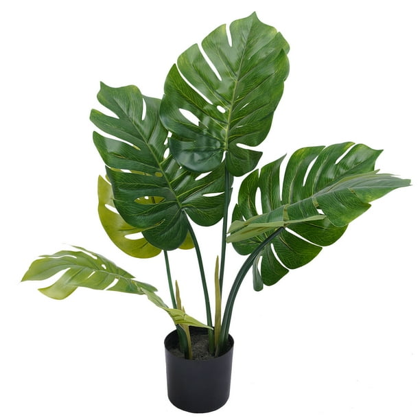 Large Artificial Tropical Plants Fake Palm Tree Leaves Home Garden