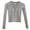 Grey, variant on MEZZALL Girls Ballet Dance Crop Tops Sweater Long Sleeve Sport Sweatshirt With Thumb Hole Breathable Toddler Knitwear, Purple, 1-3 Years
