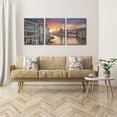 thumbnail image 2 of 3 Piece Canvas Wall Art - Venice Framed Wall Art Decor Grand Canal in Venice Pictures Painting on Canvas Modern Art Home Decoration Stretched and Framed Ready to Hang - 12 x 16 inch x 3 Panels, 2 of 6