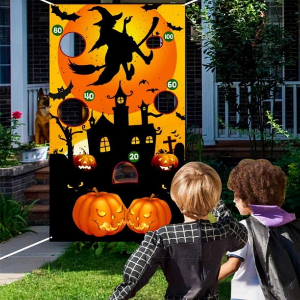 Halloween Bean Bag Toss Game , Pumpkin Bean Bag Toss Games, Throwing