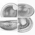 thumbnail image 2 of 2 Pcs Stainless Steel Sink Strainers 102mm Kitchen Sink Strainer Anti-Clog, 2 of 5