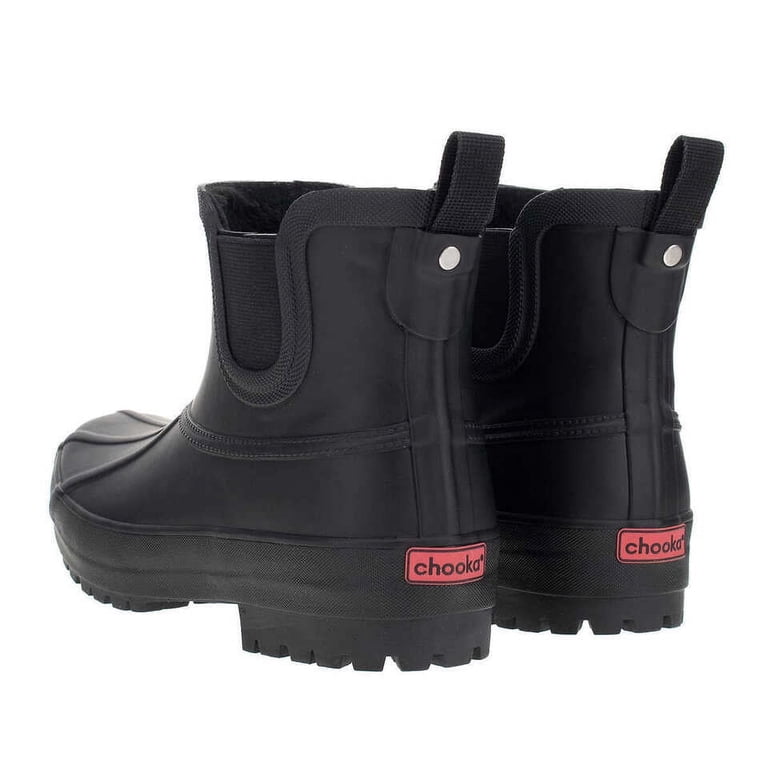 Chooka Ladies Size 7 Chelsea Rain Duck Boot, Black - Walmart.com display picture 3