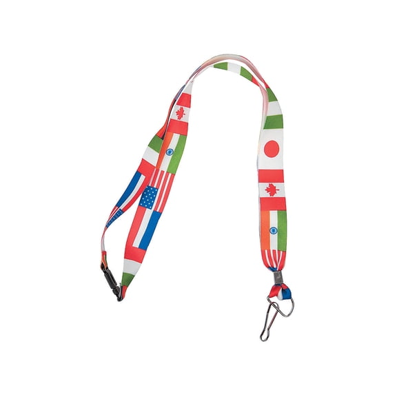 Flag of All Nations Lanyards - Jewelry - 12 Pieces