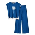 thumbnail image 4 of Birdeem Blouses pour Femmes Ensemble Décontracté Sans Manches Imprimé Col Rond et Pantalon, 4 of 5