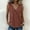 Bronze, variant on Sevevn Women's Asymmetrical Button Down Sleeveless Linen Blouse V Neck Summer Tank Top Blue L