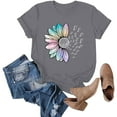 thumbnail image 5 of Everyday Short Sleeve Tops for Women Loose Fit Summer Trendy Blouse, 5 of 6