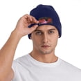 thumbnail image 4 of ZICANCN Bonnet Tricoté-Simple Car English Bonnet d'Hiver Doux Chaud Classique pour Hommes Femmes Graffiti Simplicité, 4 of 6