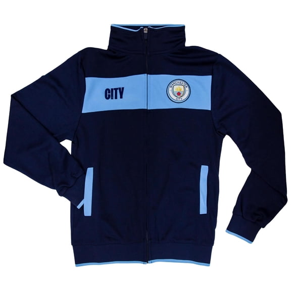 Icon Sports Officially Licensed Manchester City FC Track Jacket - Unisex Kids - MC52TJ Navy YM