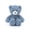 Blue, variant on Apricot Lamb Coffee Flower Bear Plush Toy for Kids 7.9 Inches