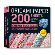 TUTTLE PUBLISHING Origami Paper 200 Sheets Cherry Blossoms 6 (15 CM): Tuttle Origami Paper: Double Sided Origami Sheets Printed with 12 Different Designs (Instructions for 6 Projects Included) (Other)