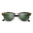 thumbnail image 2 of Ray-Ban 0RB3016 Clubmaster Unisex Sunglasses - Size - 51 (Green), 2 of 5
