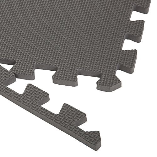 Stalwart Foam Mat Floor Tiles Interlocking EVA Foam Padding Soft Flooring for Exercising Yoga Camping Kids Babies Playroom 6 Pack Gray 24 X 24 X 0.5 Walmart