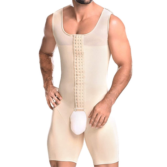 NonEcho Men Shapewear Tummy Control Full Body Shaper Slimming Bodysuit Plus Size