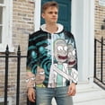 thumbnail image 3 of Rick And Morty Zip Up Hoodies Unisex Realistic 3D Print Sweatshirt Long Sleeve Hooded Jacket Coat 2XL, 3 of 8