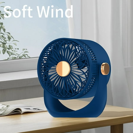 

Aoujea Personal Fan Portable Mini Fan 3 Speeds With Night Light 360° Rotation USB Charging Quiet Fan - Quiet Portable Tabletop Fan For Home Bedroom ABS Car Accessories Travel Essentials on Clearance