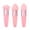 pink, variant on 3-Piece Makeup Puff Set, Assorted Shapes for Foundation, Concealer and Face Powder