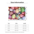 thumbnail image 5 of Rateoe Easter Eggs Pattern Flannel Throw Blanket, Ultra-soft Blanket for Bed, Couch, Car, Hypoallergenic Anti-pilling blanket-40"x30"(Horizontal), 5 of 6