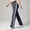 Gray, variant on Naittoop Women's Flare Leggings High Waisted Belly Control Bell Bottom Striped Bootcut Yoga Pants