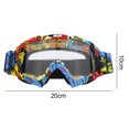 thumbnail image 3 of Gafas Motocross Máscara Lente Negro Verde Cascos Esquí Googles TPU PC para Bicicleta Bici (D), 3 of 8