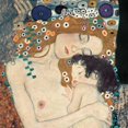 thumbnail image 3 of Klimt, Gustav 12x12 Black Modern Framed Museum Art Print Titled - Le tre eta della donna, 3 of 5