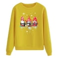 thumbnail image 3 of Femmes de Noël Pull Imprimé Mode Sweatshirt Manches Longues Fermeture Blouse Col Rond Hiver Cardigan Veste Mi-Longueur Hoodie Soft Outwear, 3 of 6