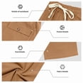 thumbnail image 7 of Hvogkswy Linen Pants Men, Solid Drawstring Elastic High Waist Casual Long Pants with Pockets Thin Breathable Home Vacation Linen Pants, 7 of 7