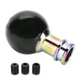 thumbnail image 3 of Round Gear Knob, Shifter Head Wear- Durable Ball Shape Beautiful With 3 Plastic Adapters For  For Automobile For Car For Auto Parts, 3 of 8