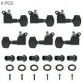 thumbnail image 1 of Square head fully enclosed machine head suitable for black guitar tuning knobs tuner 3L 3R 40/41 inch folk guitar 6 pieces black guitar tuning knobs tuner, 1 of 2