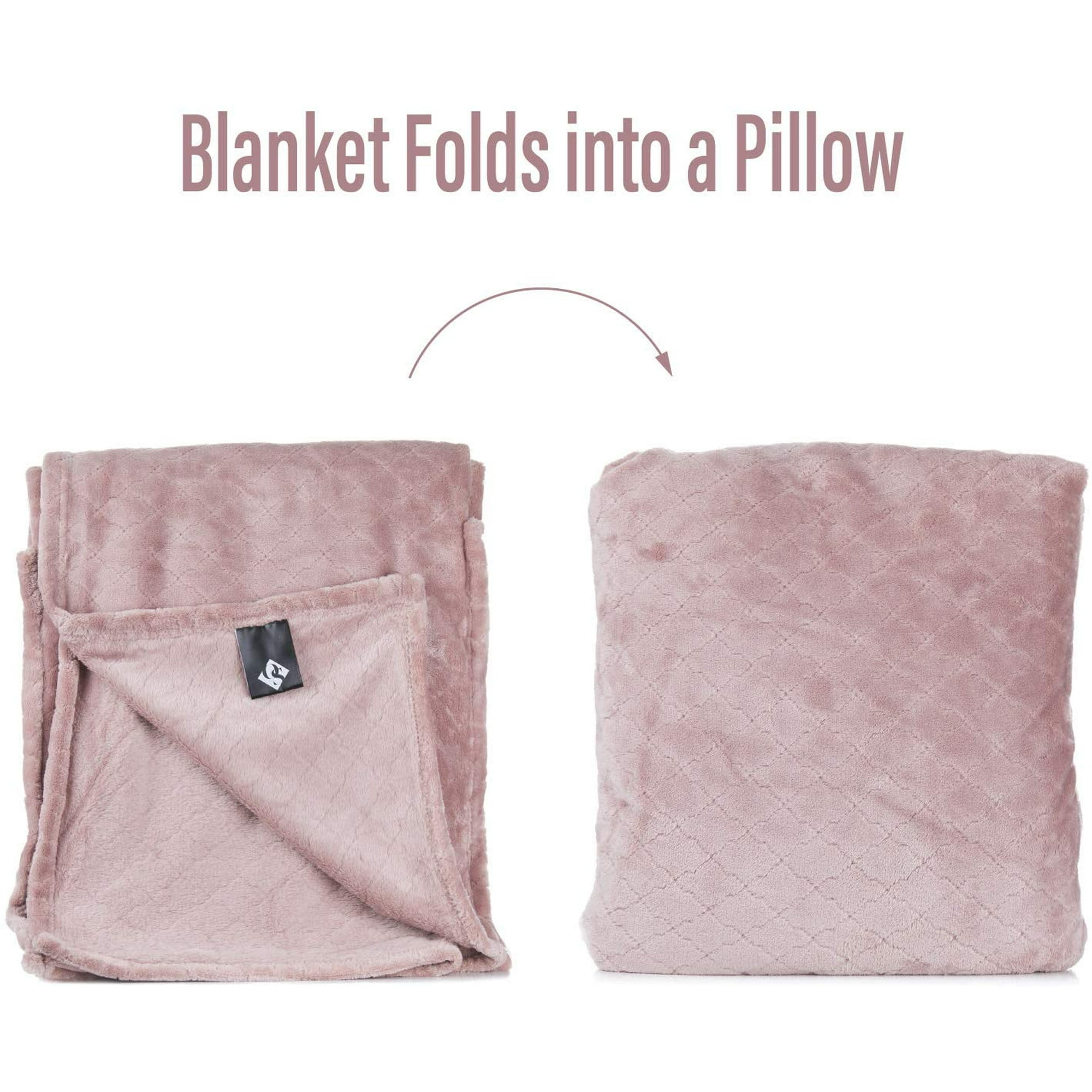 How To Fold A Blanket Into A Pillow