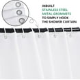 thumbnail image 5 of Valentine''s Day Shower Curtain, Red Heart Love Machine Washable Waterproof Fabric for Bathroom Bathtub Decor with Hooks 72x72, 5 of 6