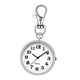 thumbnail image 4 of Reloj de bolsillo para enfermera, colgante, regalo, compacto, llavero, reloj minimalista de enfermería. Plata, 4 of 9