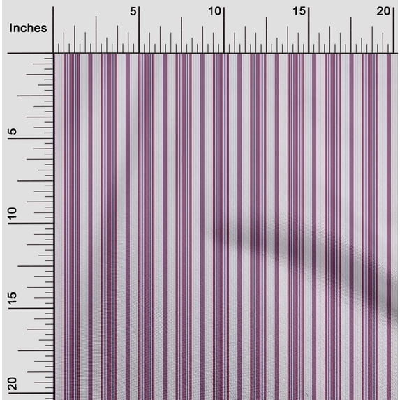oneOone Georgette Viscose Fabric Multicolor Stripe Print Fabric By Yard 42 Inch Wide